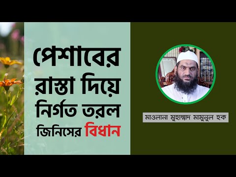 পেশাবের রাস্তা দিয়ে নির্গত তরল জিনিসের বিধান | মাওলানা মুহাম্মাদ মামুনুল হক