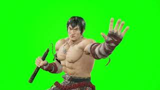 Tekken 8 Marshall Law "I hate rich people" green screen