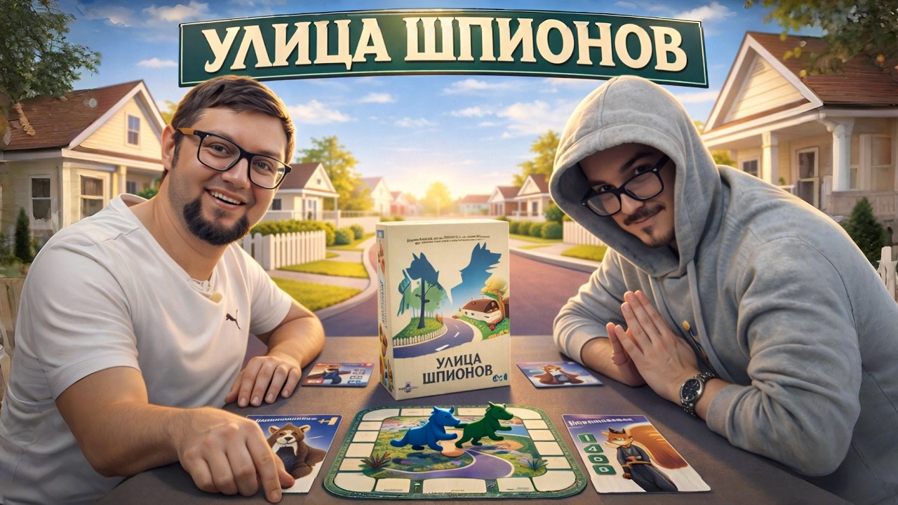 Настольная игра УЛИЦА ШПИОНОВ 🕵️ простая и классная для двух игроков!