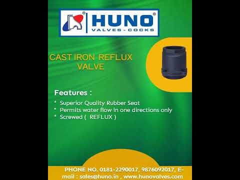 Huno 4 inch cast iron reflex valve, size: 100mm