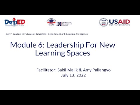 Module 6: Leadership For New Learning Spaces