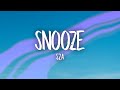 SZA Snooze Sped Up Lyrics