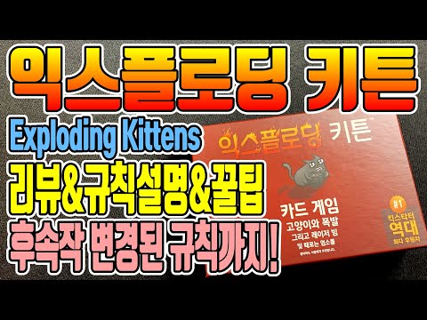 익스플로딩 키튼 구성물 리뷰 및 규칙 설명, 플레이 팁