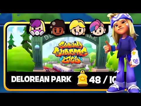 Subway Surfers City - Gameplay Walkthrough Part 32 - Delorean Park Chap 3,4 & New Surfers Jay
