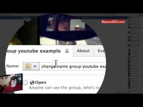 comment modifier groupe facebook