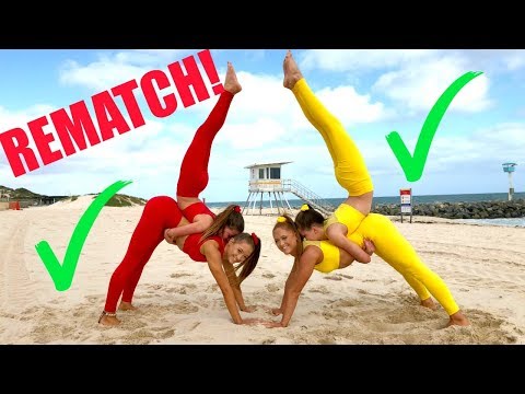 Big sisters VS Little sisters EXTREME YOGA CHALLENGE! REMATCH! 