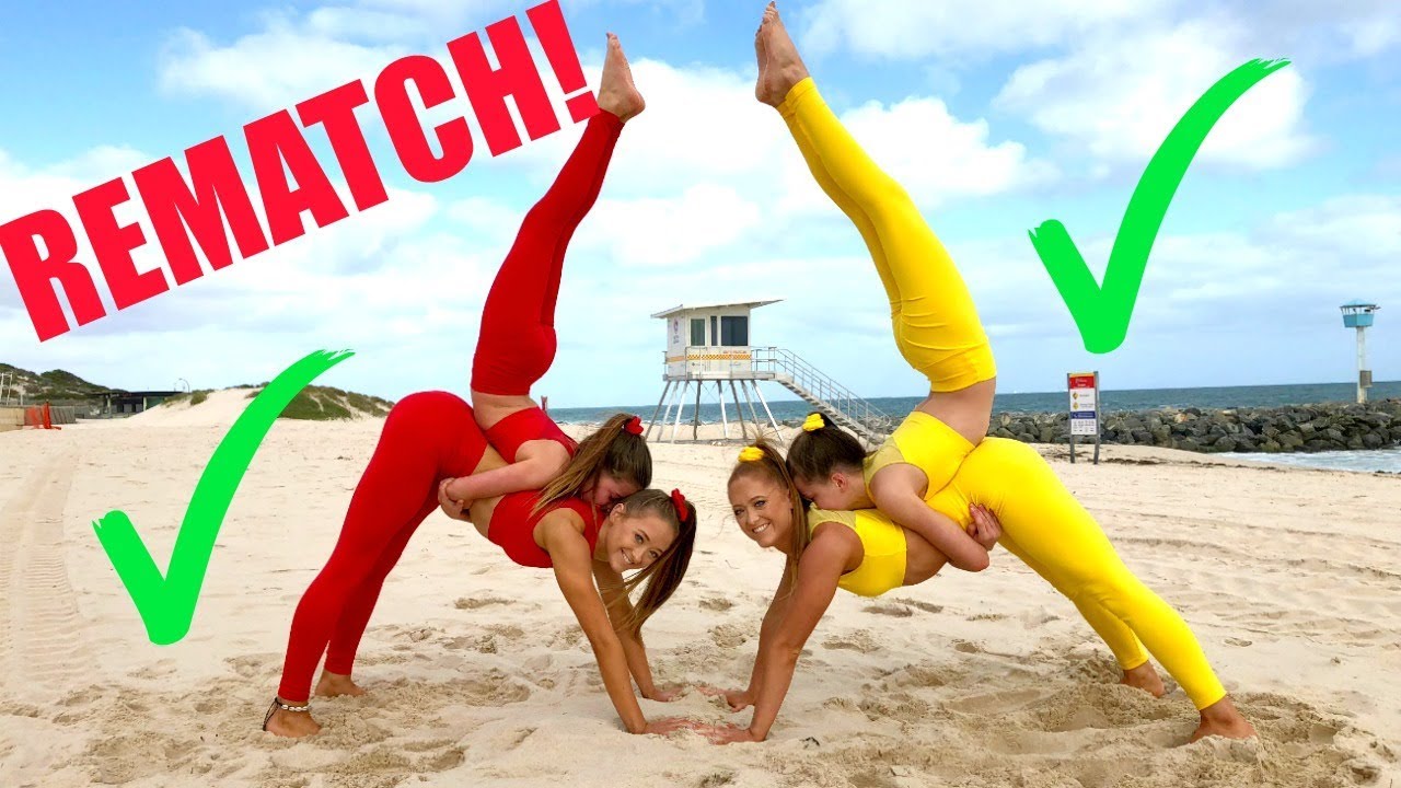 Big sisters VS Little sisters EXTREME YOGA CHALLENGE! REMATCH!