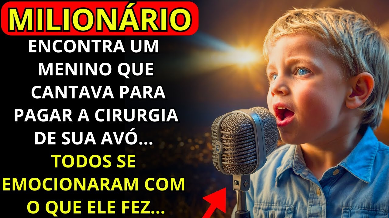 MILIONÁRIO ENCONTRA UM MENINO QUE CANTAVA PARA PAGAR A CIRURGIA DE SUA AVÓ E MUDA SUA VIDA...