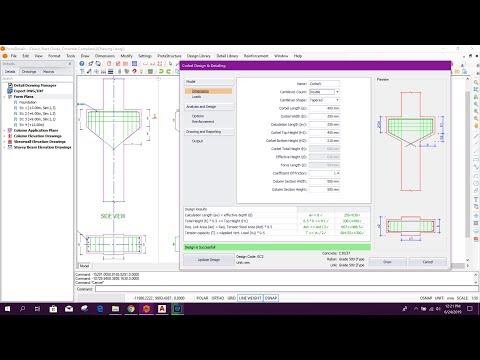 Corbel Design & Drawing in Prota Details 2019