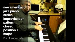 jazz piano lesson 2 5 1 closed improvisational pattern 1 F major