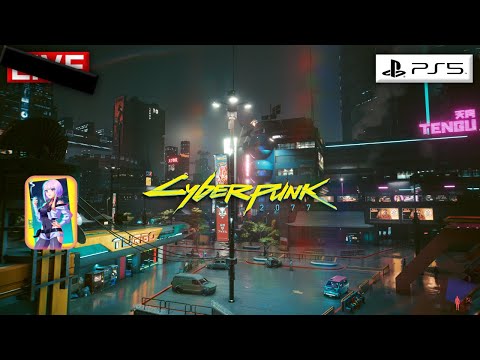 Cyberpunk Night City Ambience | Outside Lucy's Apartment (Stalker Alert) | Study & Chill Atmosphere