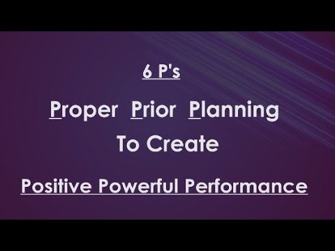 Real Estate Training - The 6 P's