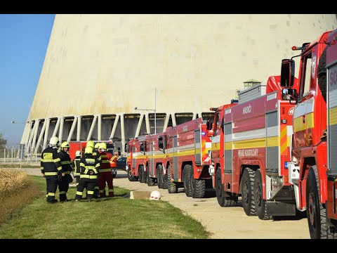 Hasiči cvičili zásobovanie vodou z okolia jadrovej elektrárne Bohunice