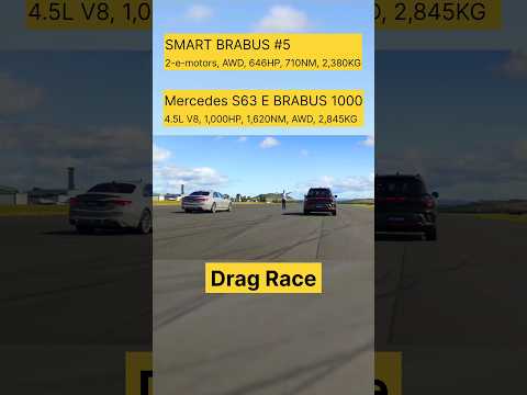 Thumbnail for BRABUS S1000 vs BRABUS Smart 5 Drag Race 🚀🔥 by Brabus