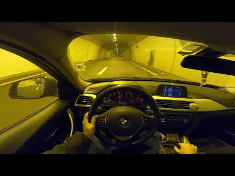 POV Driving BMW F30 on Highway Onboard Night Drive
