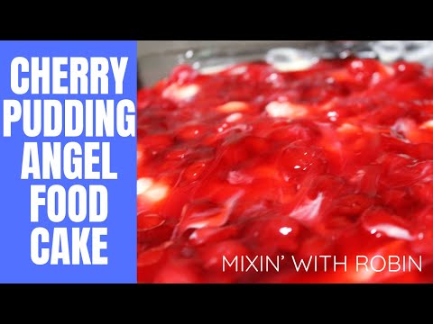 Cherry Pudding Angel Food Cake