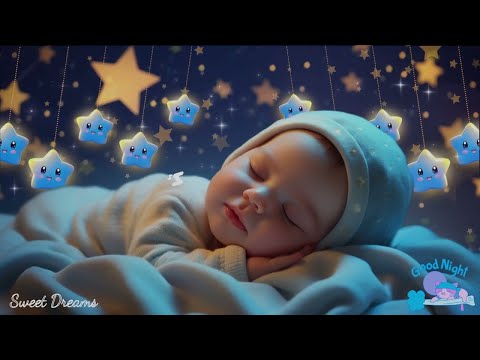 Baby Sleep Music🌙 Overcome Insomnia Fast 🎵 Soothing Mozart & Brahms Lullabies for Baby Sleep🌙