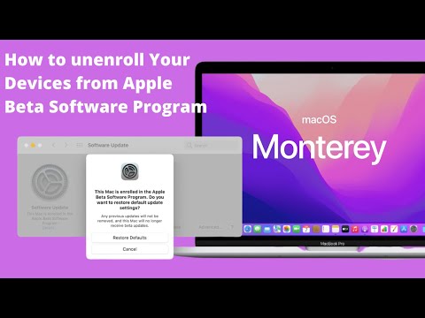 How to unenroll Mac from macOS beta profile