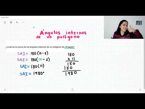 Ángulos internos de un poligono