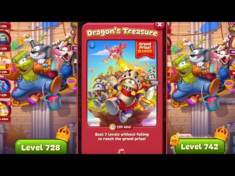 Toon Blast Level 728 To 742 Episode Color Chaos 