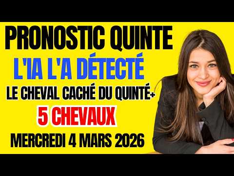 🤖 L'IA A SÉLECTIONNÉ CES 5 CHEVAUX | QUINTÉ+ AMIENS 4 MARS 2026 | GRAND NATIONAL DU TROT