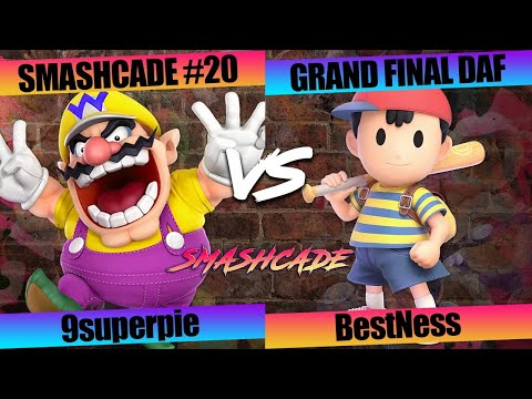 Smashcade Online #20 - SSBU Ultimate: GF + GFR (DAF), 9superpie (Wario) vs BestNess (Ness)