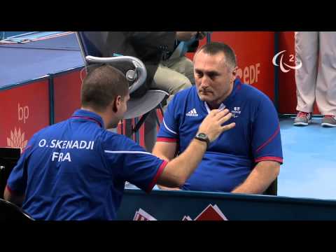 Table Tennis - GER vs FRA - Men's Singles - Class 3 Group B - Qual. - London 2012 Paralympic Games