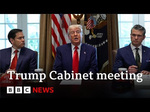 美國經濟自 2022 年以來首次萎縮，特朗普在內閣會議上稱讚關稅 | BBC News (Trump praises tariffs in Cabinet meeting as US economy shrinks for first time since 2022 | BBC News)