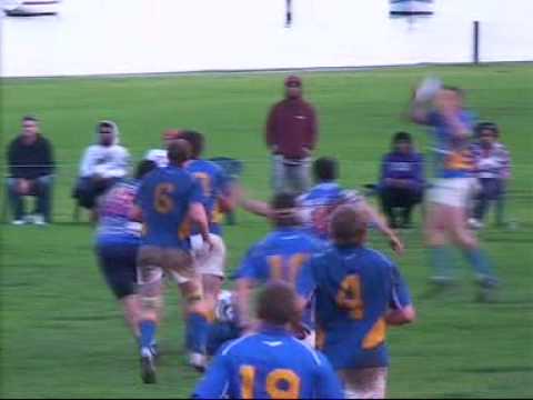 Joe "Peanut" Ritchie scoring winning try against Palmyra