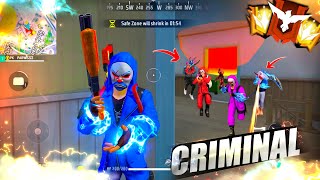 FREEFIRE🔥I Got all Criminals 🤯 Solo vs Squad