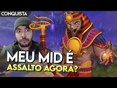 MEU MID É ASSALTO AGORA? RA MID - Master Ranked Conquista - Smite BR