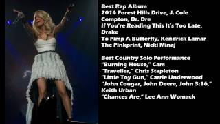 Grammy Nominations 2016
