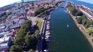 preview picture of video 'Rostock Warnemünde alter Strom Costa Fortuna Dji Phantom'