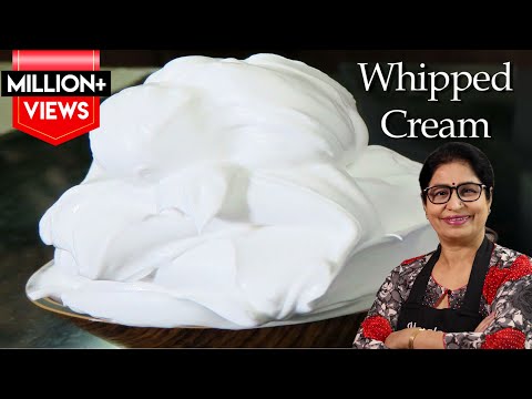 सिर्फ दूध से बनाये लो फैट क्रीम व व्हिपड क्रीम | Turn Milk Into Whipped Cream | Whipped Cream Video