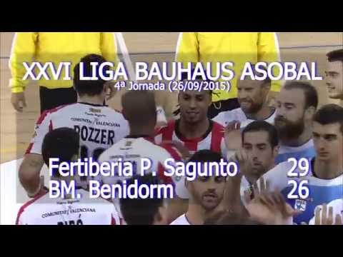 LIGA BAUHAUS ASOBAL J04 Fertiberia Puerto Sagunto - BM. Benidorm  29 - 26