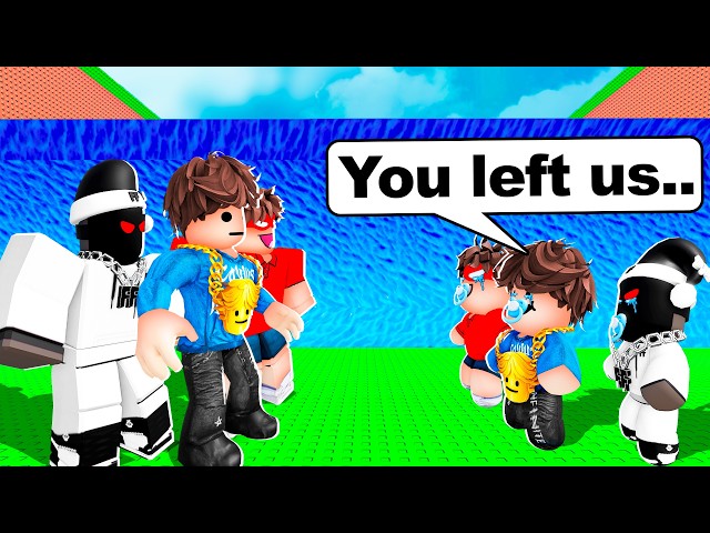 All Youtubers Meet Their KID Versions In Escape Tsunami.. SDDEFAULT Thumbnail