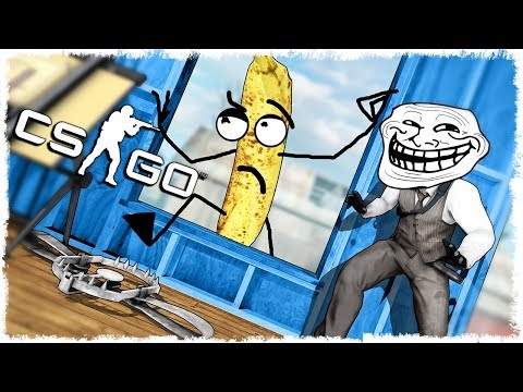 ОКНО vs БАНАН МАНЬЯК В CS:GO!!!