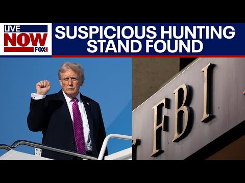 Video | FBI investigates hunting stand discovered near where Trump exits Air Force One | LiveNOW from FOX