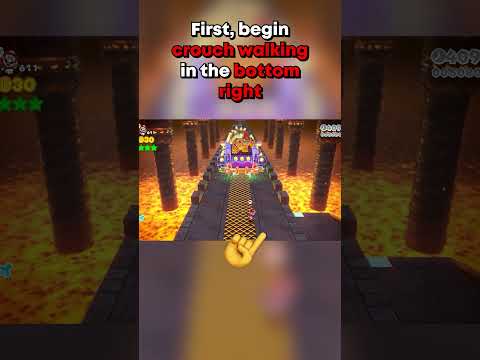 Giving Bowser the Finger (in under 30s) #supermario3dworld #sm3dw #mario #nintendo #gaming #speedrun