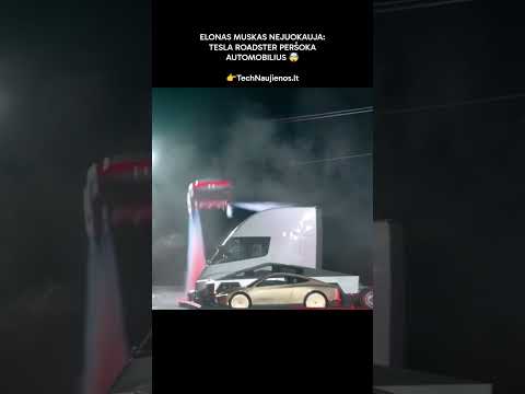 NEĮTIKĖTINAS TESLA ROADSTER ŠUOLIS! #shorts