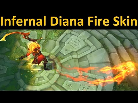 Infernal Diana Skin Spotlight - Team Fire All-Star 2015 Win Skin