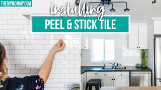 How to Install Peel and Stick Tile Backsplash (because it