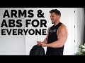 Abs and Arms HOME Workout For EVERYONE