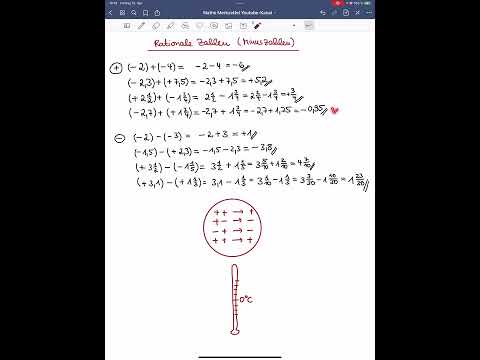Rechnen mit rationalen Zahlen, Minuszahlen addieren und subtrahieren, Brüche, Dezimalzahlen, Abitur