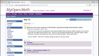 MyOpenMath: use the OpenIntro course templates!