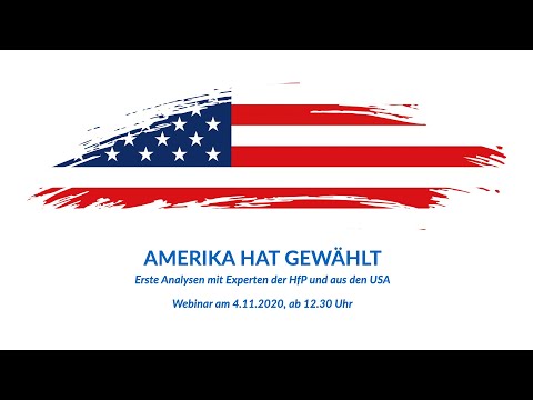 Online-Diskussion an der HfP: Amerika hat gewählt