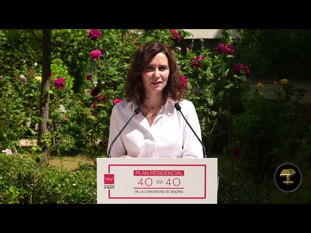 Díaz Ayuso anuncia más de 300 viviendas con apoyos para que personas mayores con dependencia leve