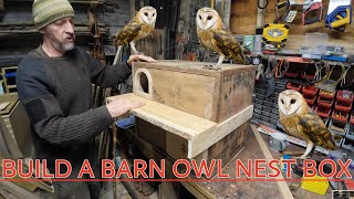 MAKING A BARN OWL NEST BOX - EASY TEA CHEST CONVERSION - INDOOR OWL BOX