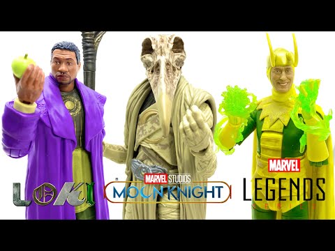 Marvel Legends KHONSHU BAF Disney+ HE-WHO-REMAINS & CLASSIC LOKI Action Figure TRIPLE Review