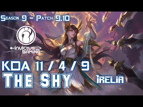 IG The Shy IRELIA vs AHRI Top - Patch 9.10 KR Ranked